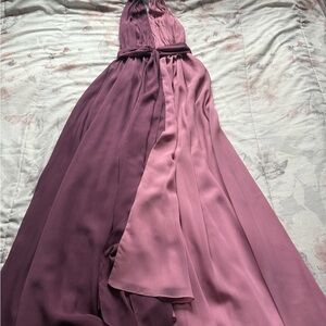 Jill Stuart Purple and Pink Halter Maxi Gown